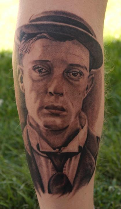 Tattoos - Buster Keaton Tattoo - 63633
